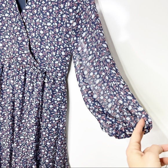 NWT Madewell Tie-Waist Midi Dress in Harvest Vine - Picture 6 of 13